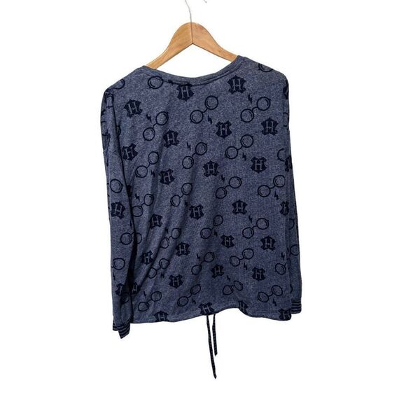 Harry Potter Wizarding World Universal Studios Disney Pull Over Pajama Blue Tie - Picture 2 of 6